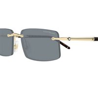 Occhiali da sole Montblanc Uomo MB0443S004-GOLD-GOLD-GREY56 - MB0443S004-GOLD-GOLD-GREY56